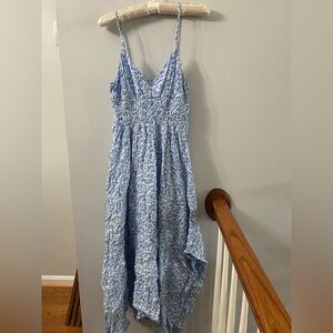 Blu Pepper Blue and White Floral Dress